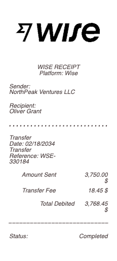 Wise Receipt